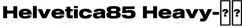 Helvetica85 Heavy字体转换